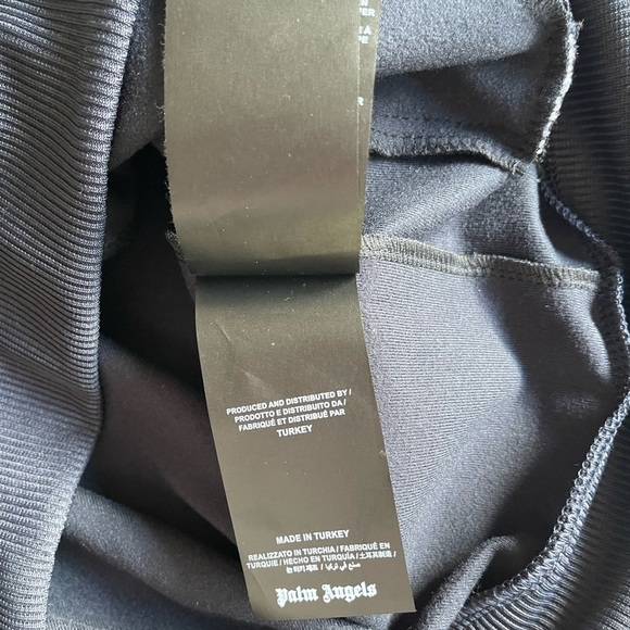 Palm Angels Black Jacket with Pink Stripes - Picture 11 of 13